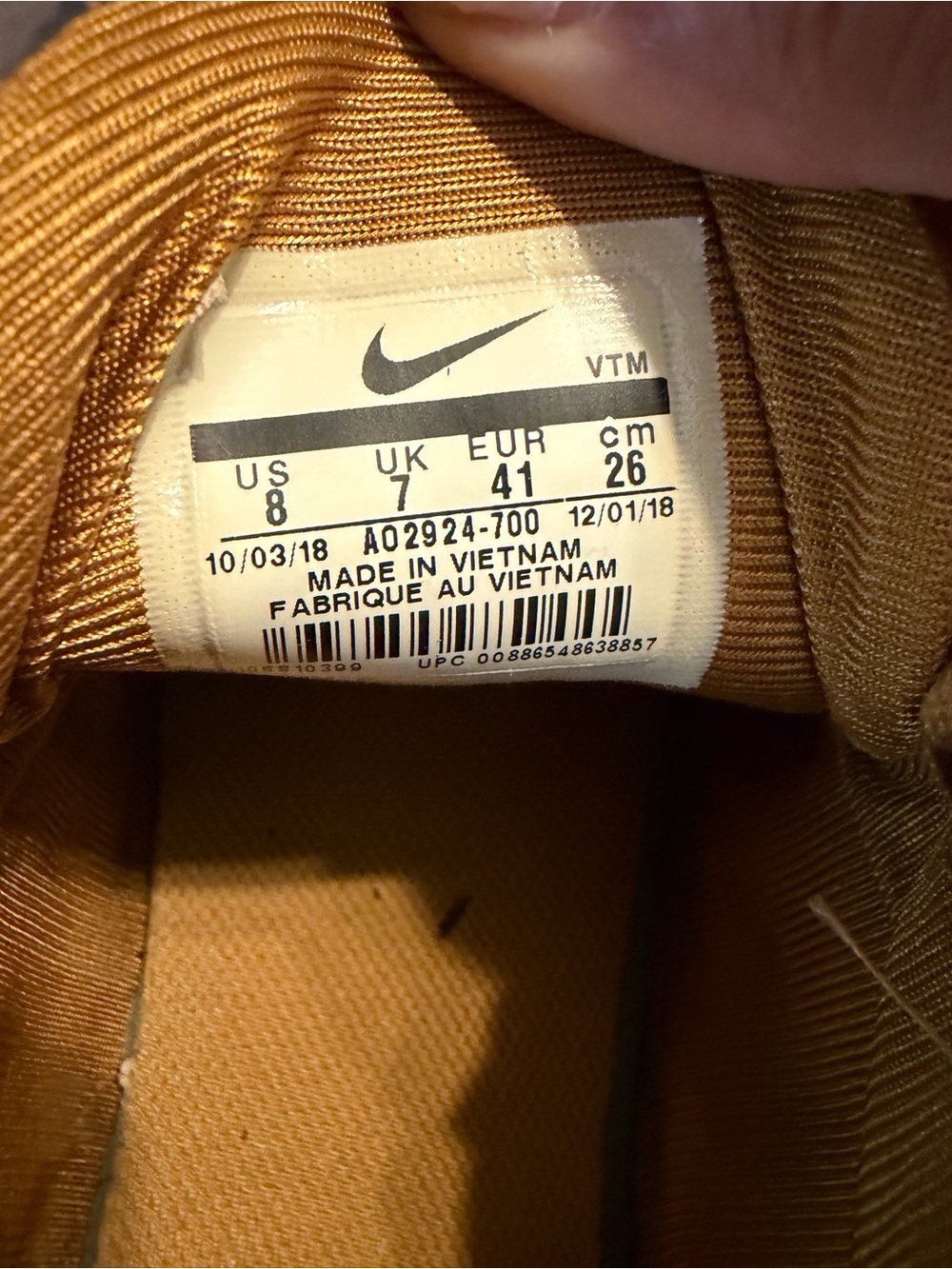 Nike Air Max 720 in the 'Desert' Sz 8 (no box) - Picture 9 of 9